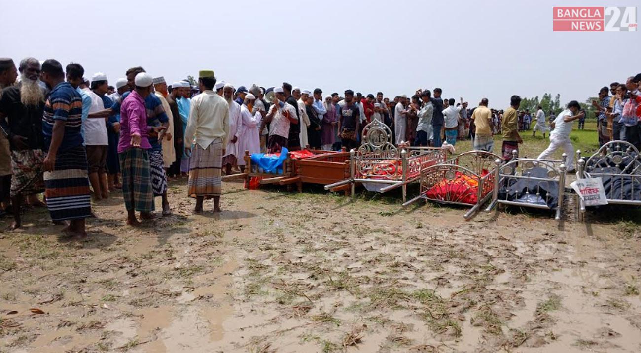 কালিহাতী দুর্ঘটনায় নিহত ছয়জনের দাফন সম্পন্ন